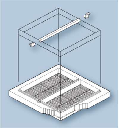 Figure 3. Horizontal mullion for dividing oversized opening in concrete floor.